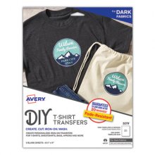 Fabric Transfers, 8.5 x 11, White, 5/Pack